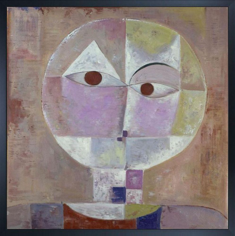 Senecio Pre-framed - Studio Black Wood Frame 24"X24"