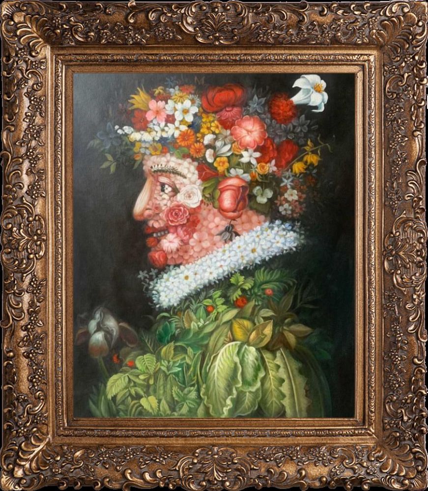 Spring Pre-Framed - Burgeon Gold Frame 20"X24"