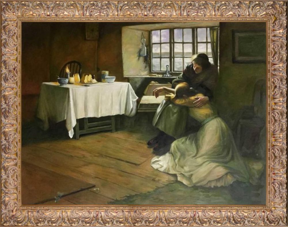 A Hopeless Dawn Pre-Framed - Espana Gold Frame 30"X40"