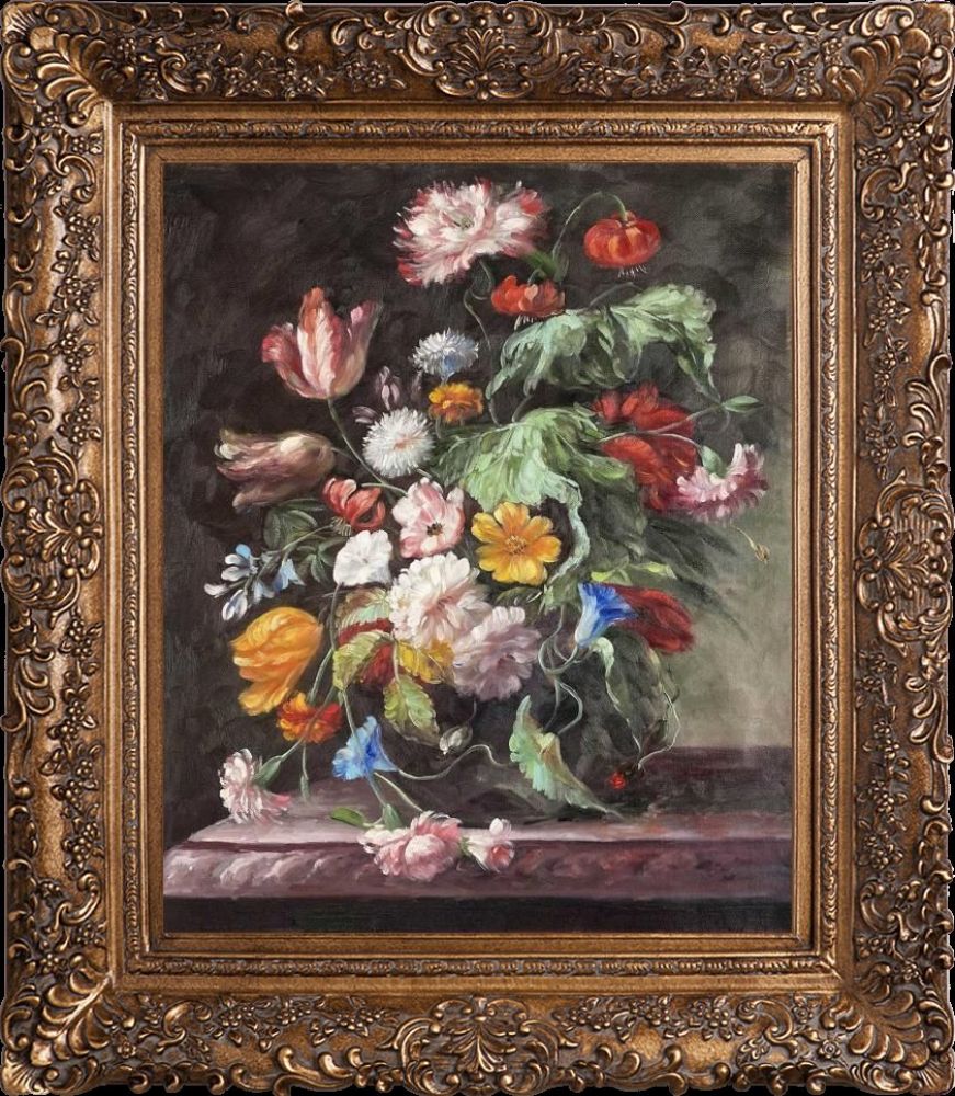 Still Life Pre-Framed RR - Burgeon Gold Frame 20"X24"