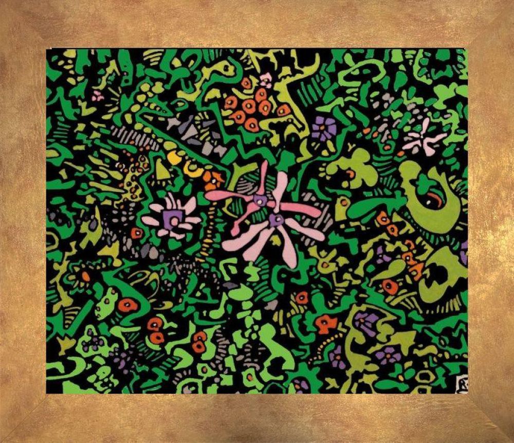 Amazonie 1 Pre-framed - Florentine Gold Frame 20"X24"