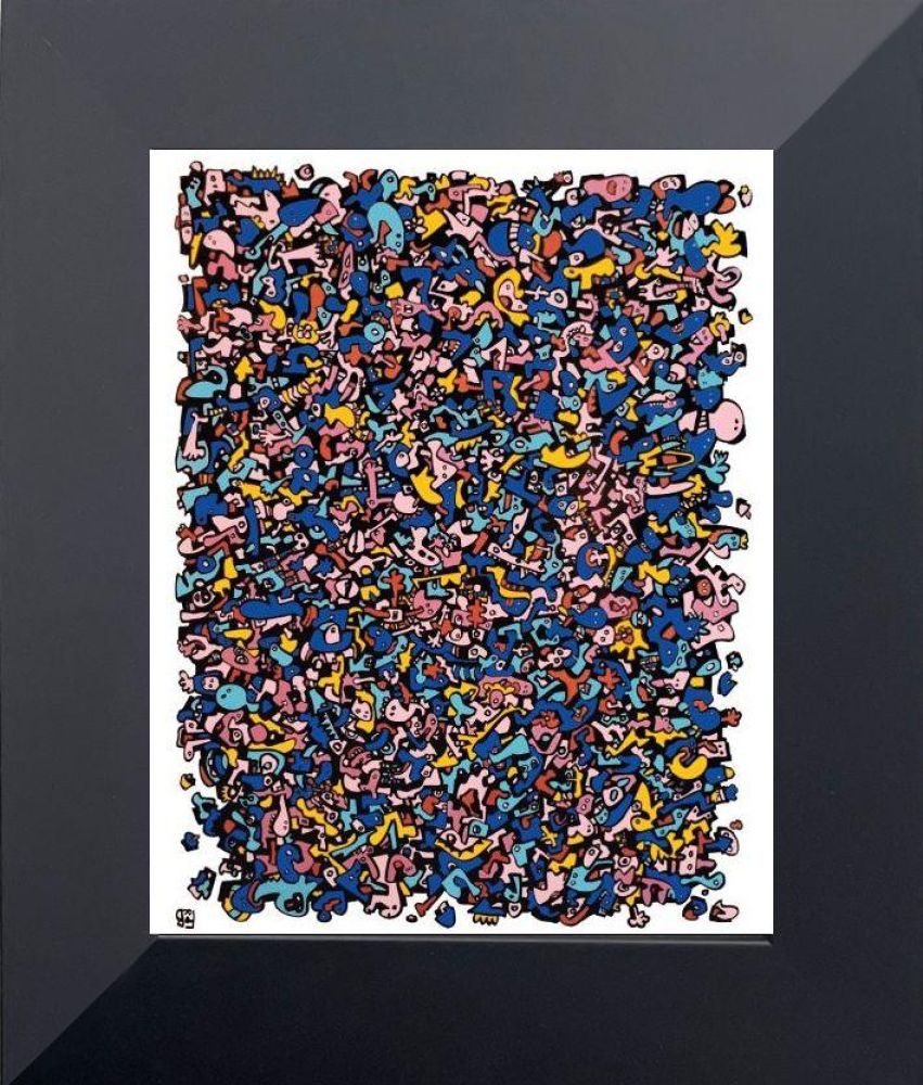 Byflugur Pre-framed - Flat Black Studio Frame 8"X10"