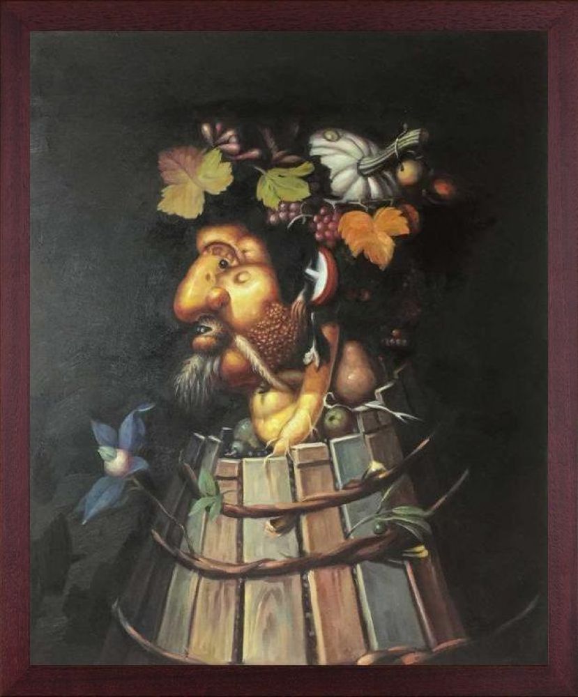 Autumn - GA Pre-framed - Open Grain Mahogany 20" X 24"