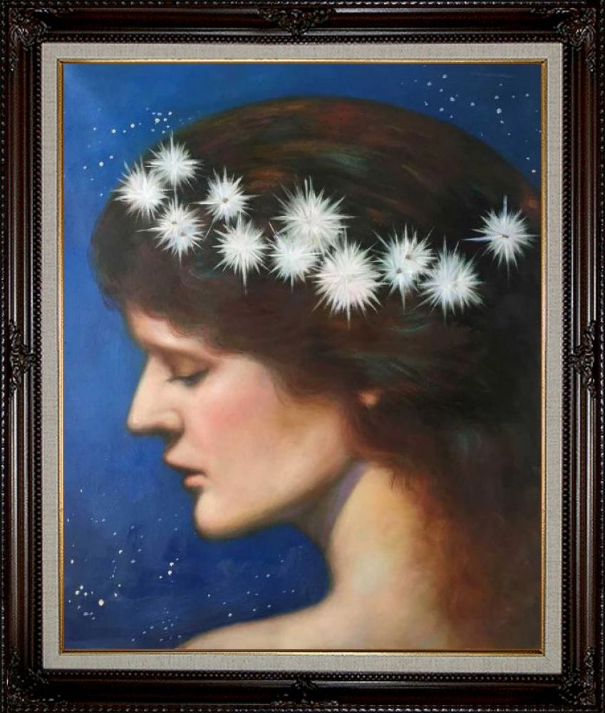 Night Pre-Framed - Vintage Cherry Frame 20"X24"