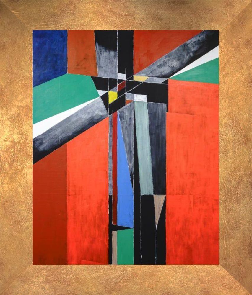 Untitled NO 6 Pre-framed - Florentine Gold Frame 16"X20"