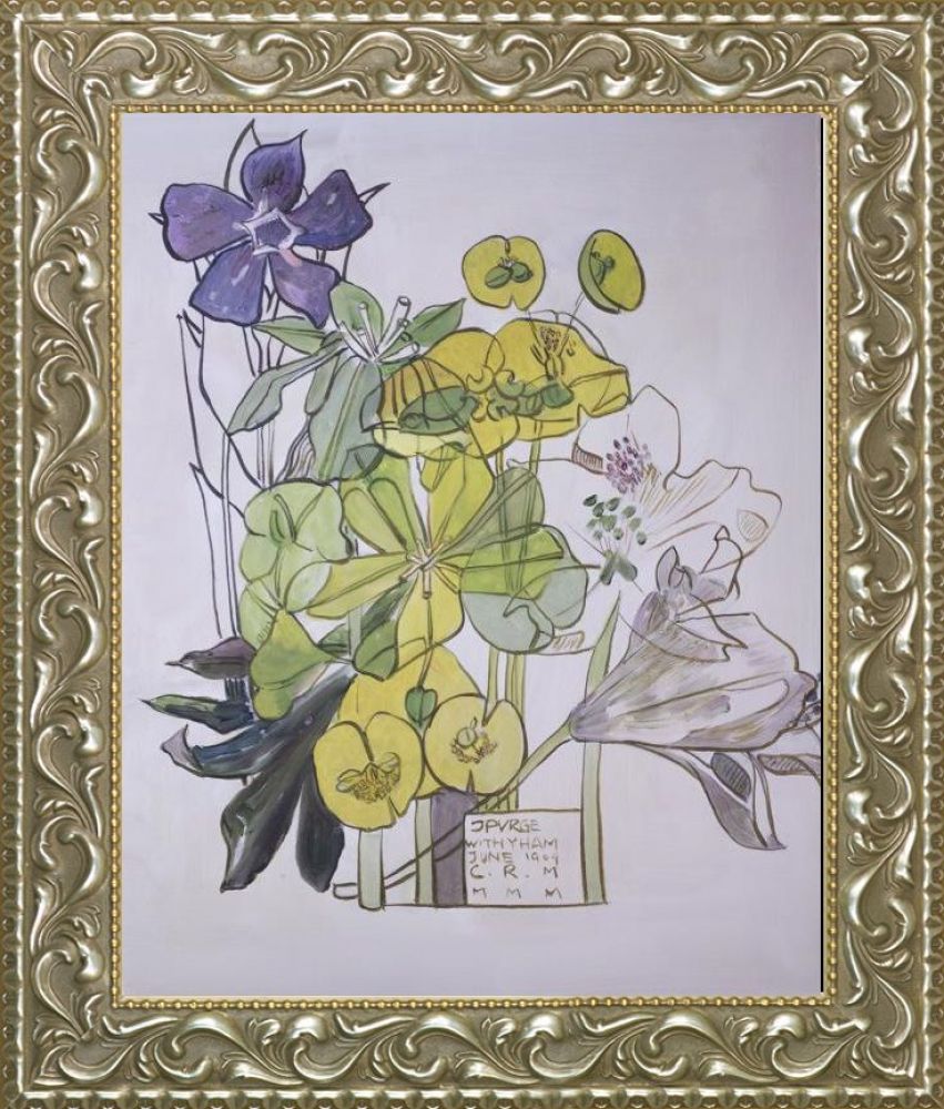 Spurge, Withyham Pre-Framed - Rococo Silver 16"X20"