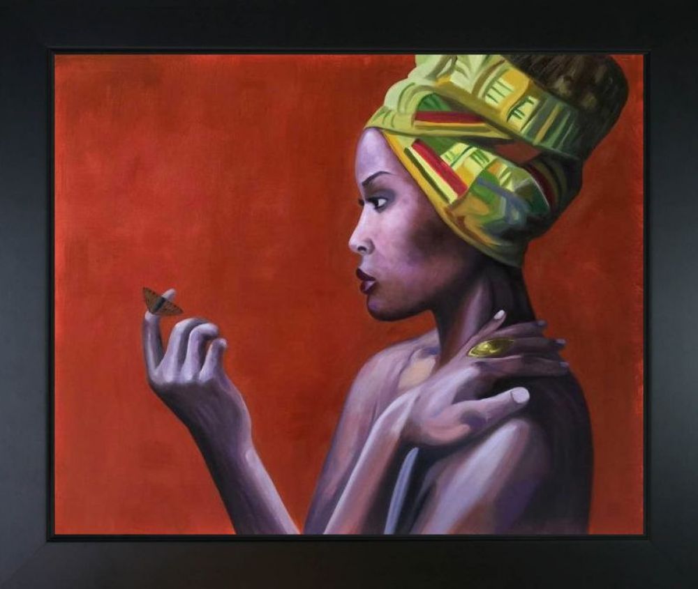 Southern Butterfly - New Age Black Frame 20"X24"