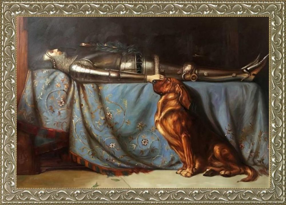 Requiescat Pre-Framed - Rococo Silver 24"X36"