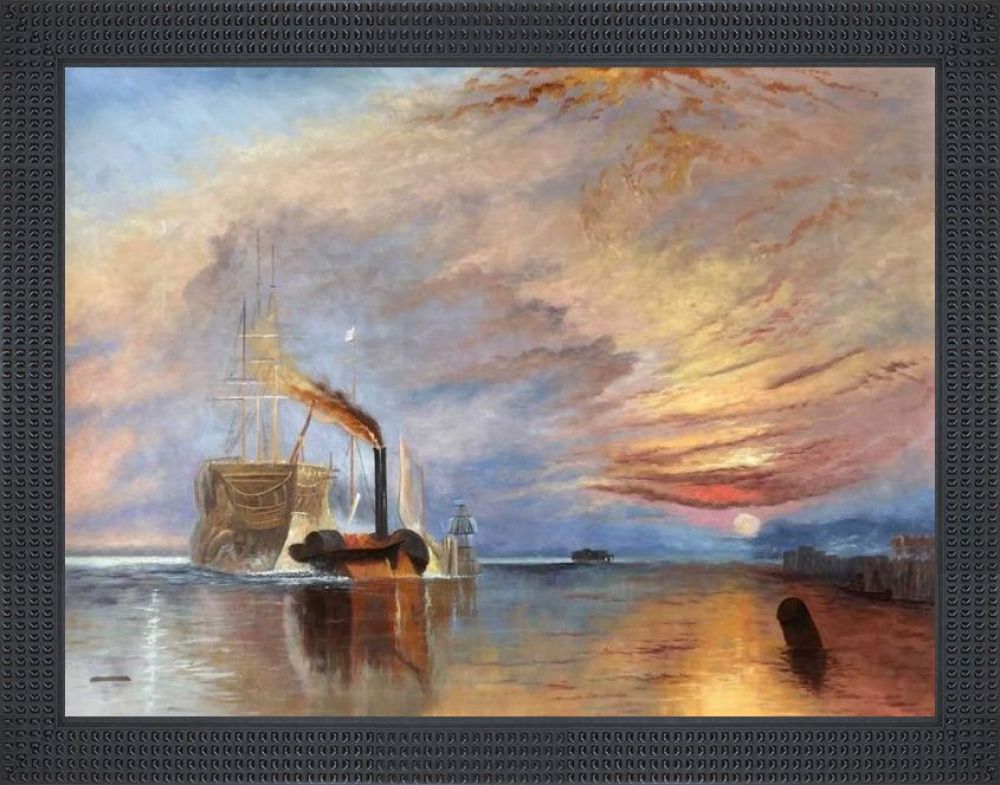 The Fighting Temeraire Pre-Framed - Java Bean Frame 30" X 40"