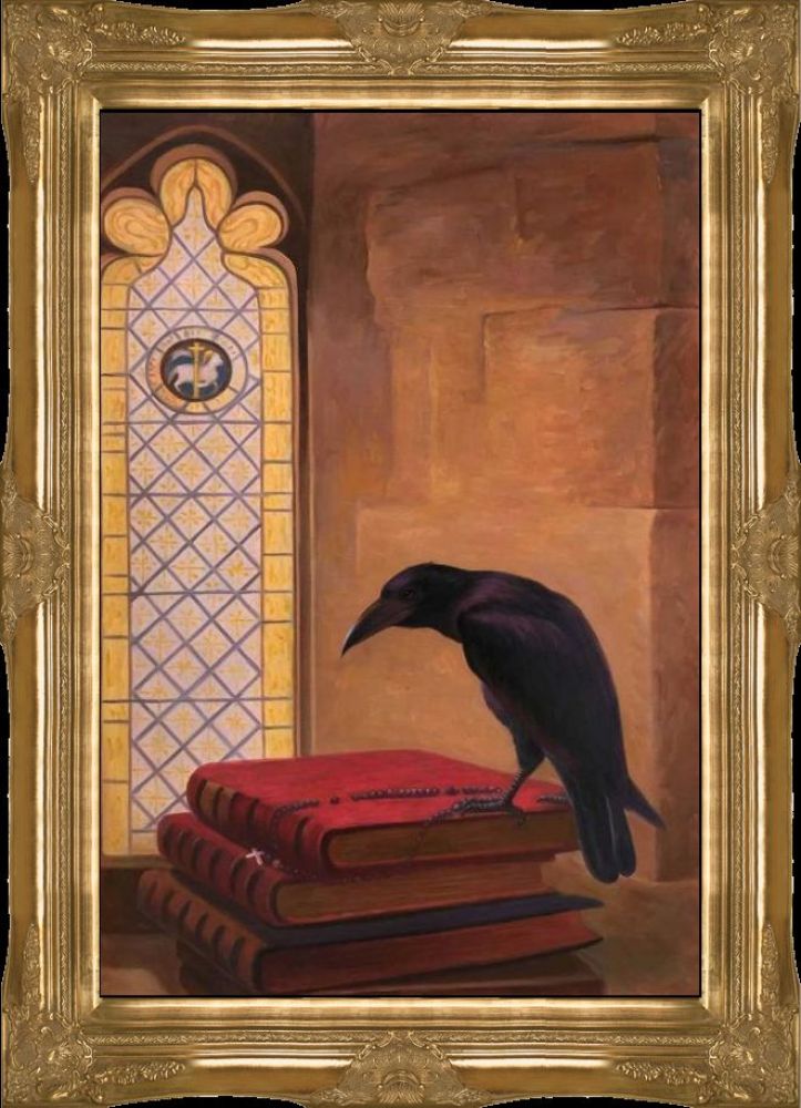 A Saint, from the 'Jackdaw of Rheims' Pre-Framed - Victorian Gold Frame 24"X36"