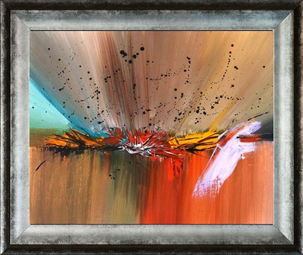 Illogical Island Pre-framed - Athenian Distressed Silver Frame 16" X 20"