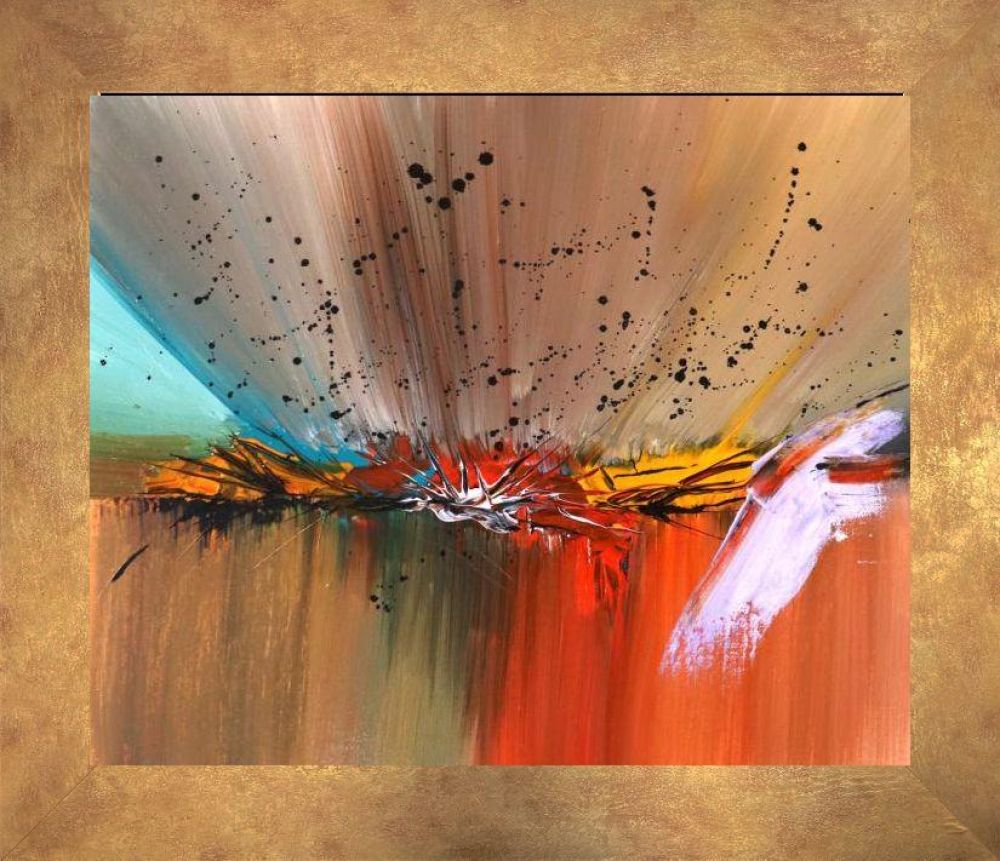 Illogical Island Pre-framed - Florentine Gold Frame 20"X24"