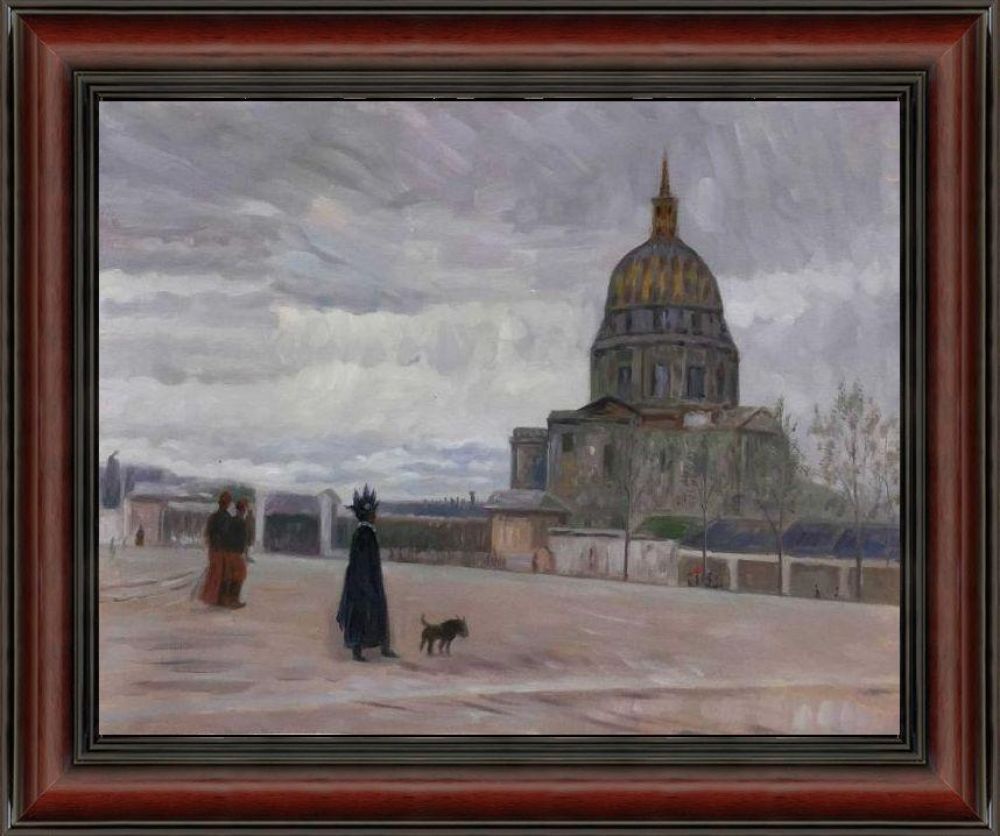 Les Invalides Pre-framed - Grecian Wine Frame 16" X 20"