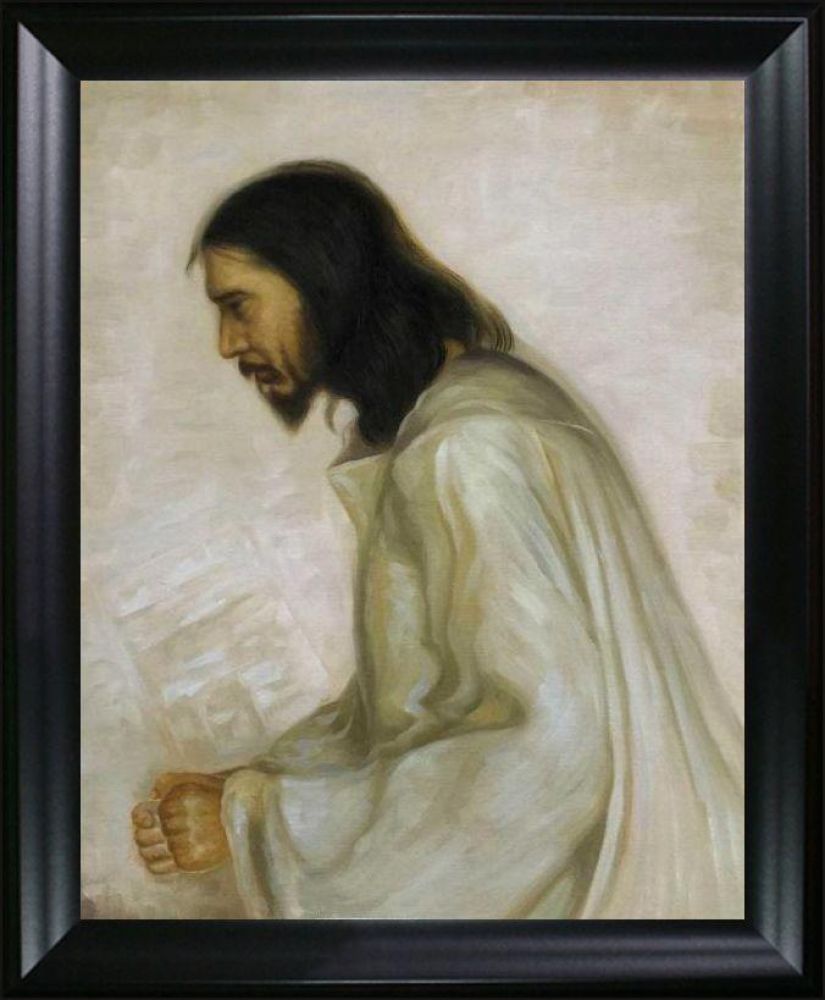 The Savior Pre-framed - Black Matte Frame 16"X20"