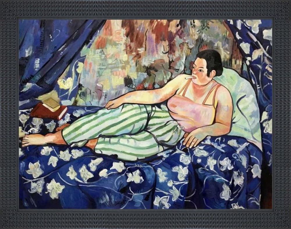 The Blue Room Pre-Framed - Java Bean Frame 30" X 40"