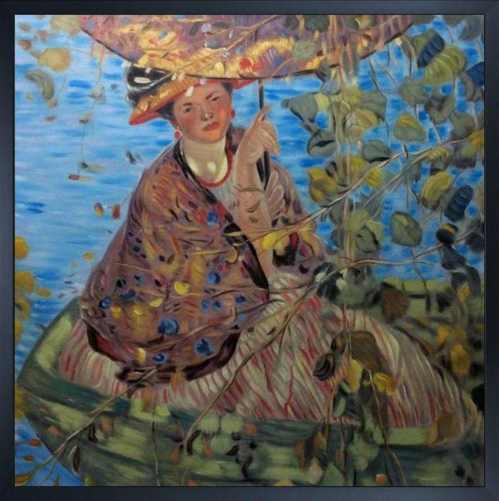 Through the Vines Pre-framed - Studio Black Wood Frame 24"X24"