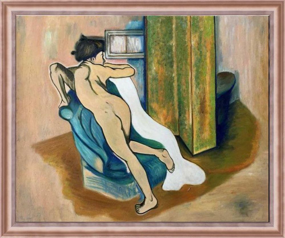 After the bath Pre-framed - Rose Gold Classico Frame 20" X 24"