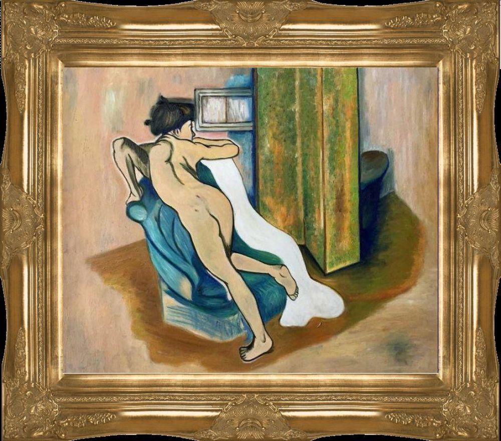 After the bath Pre-framed - Victorian Gold Frame 20"X24"