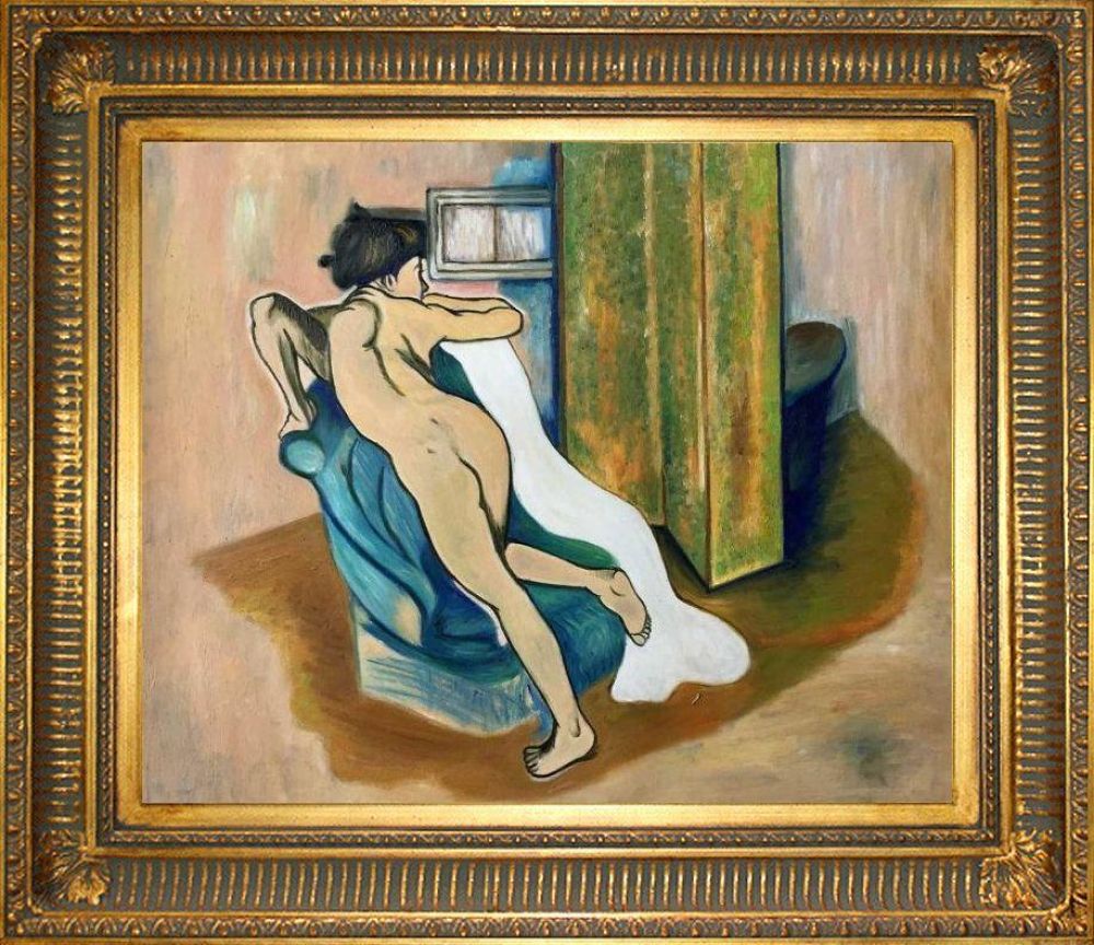 After the bath Pre-framed - Regal Gold Frame 20"X24"