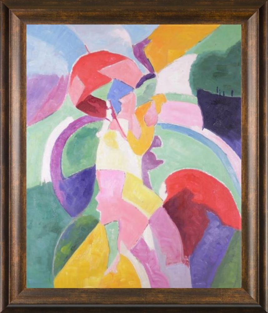 Woman with a Parasol Pre-Framed - Modena Vintage 20" X 24"