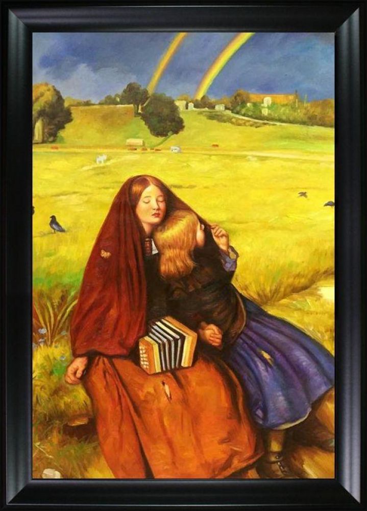 Blind Girl Pre-framed - Black Matte Frame 24"X36"