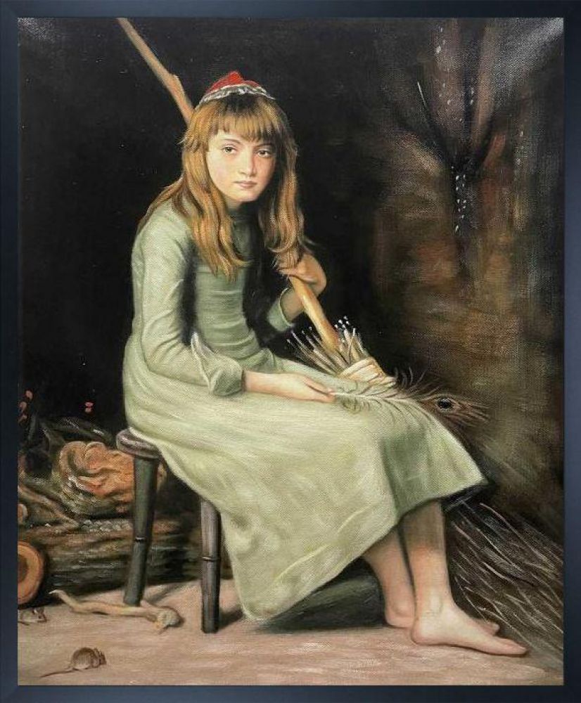 Cinderella Pre-framed - Studio Black Wood Frame 20"X24"