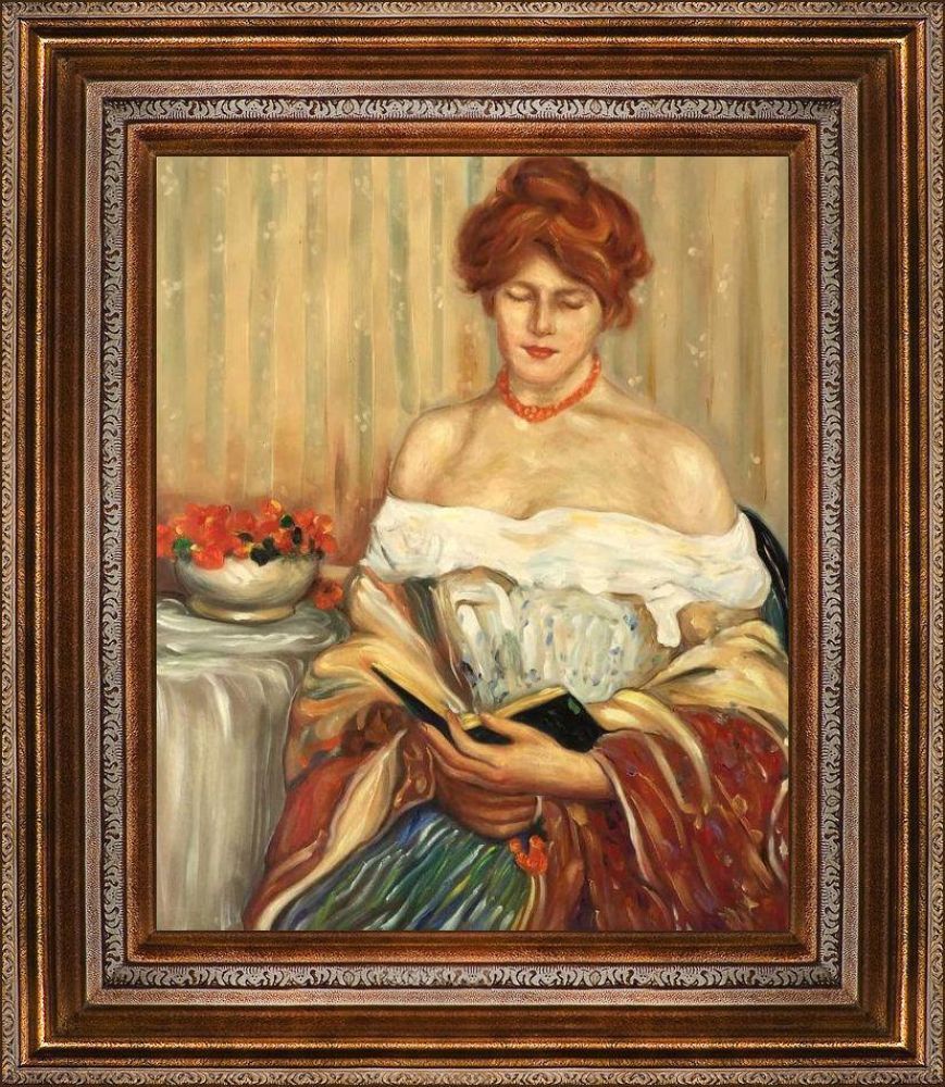 Nasturtiums Pre-framed - Mediterranean Bronze Frame 20"X24"