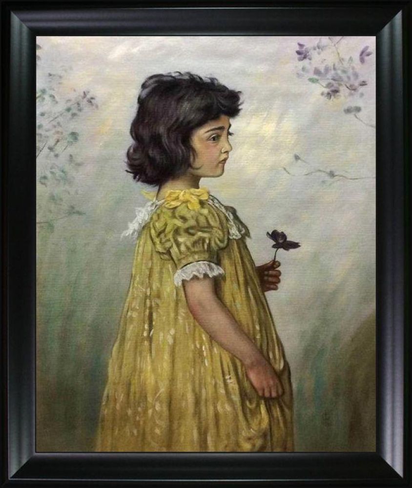 Pensive Pre-framed - Black Matte Frame 20"X24"