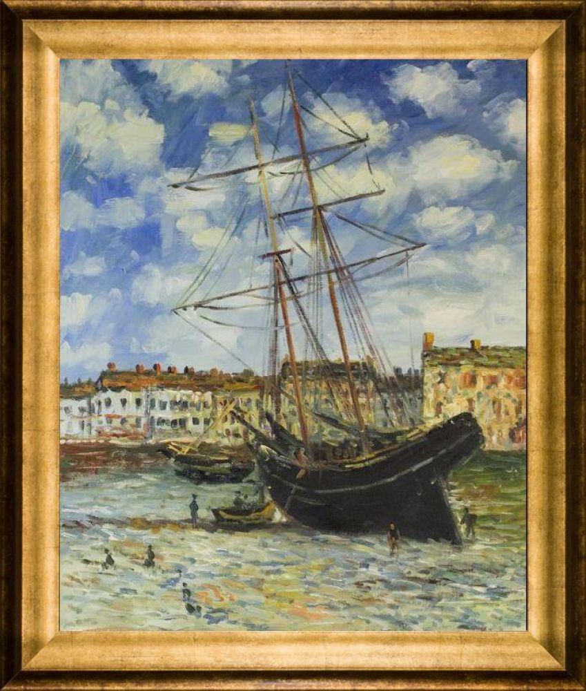 Boat at Low Tide, FeCamp 1881 Pre-framed - Athenian Gold Frame 20"X24"