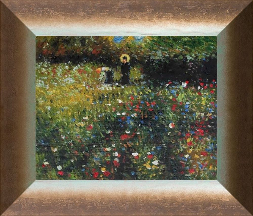 Frau mit Sonnenschirm,1875 Pre-framed - Spoleto Bronze 8" X 10"