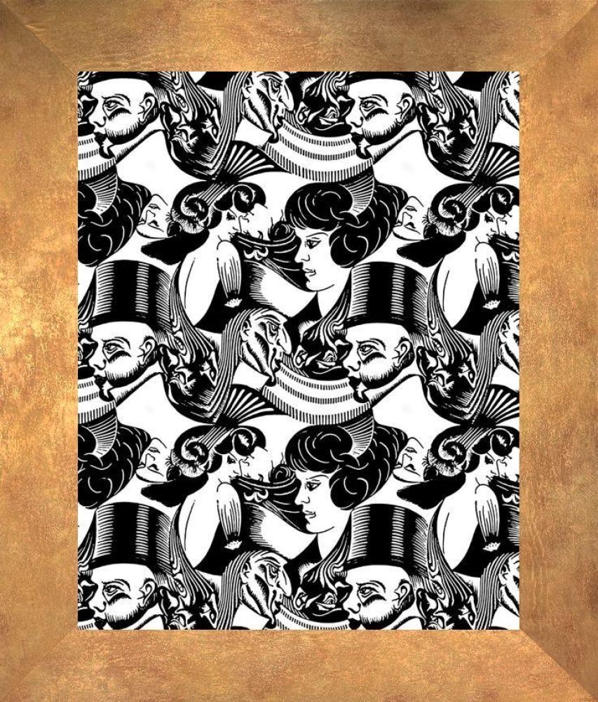 Eight Heads Pre-framed - Florentine Gold Frame 16"X20"