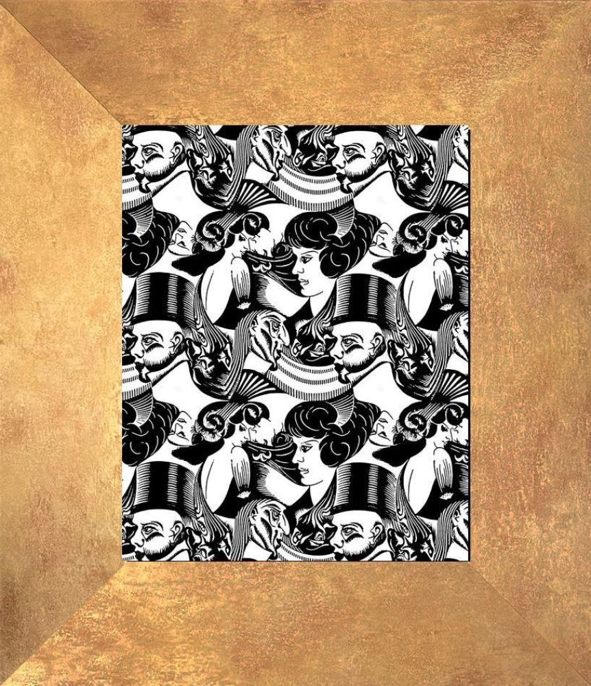 Eight Heads Pre-framed - Florentine Gold Frame 8"X10"