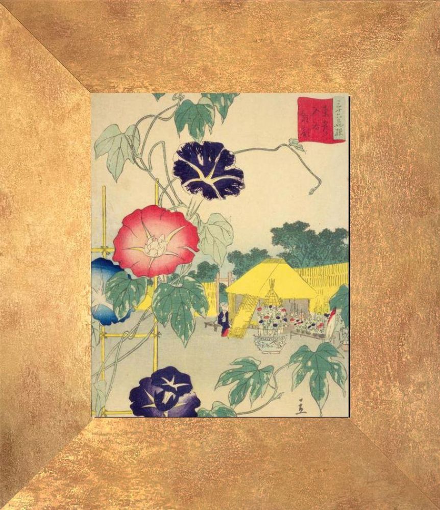 Morning Glory Pre-framed - Florentine Gold Frame 8"X10"