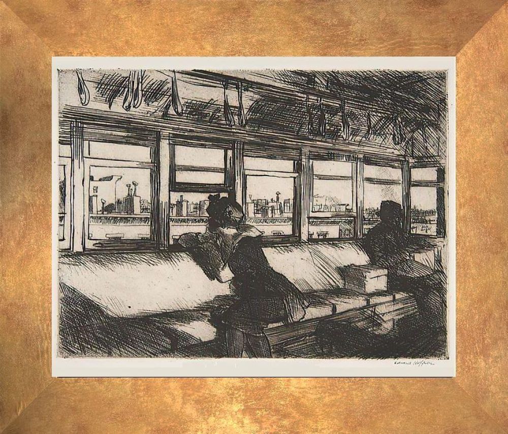 House Tops Pre-framed - Florentine Gold Frame 16"X20"