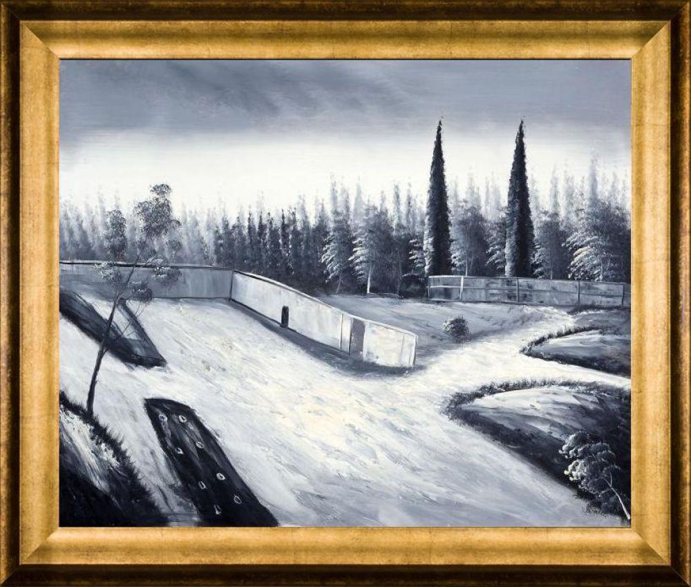 Here Comes The Rain Pre-framed - Athenian Gold Frame 20"X24"