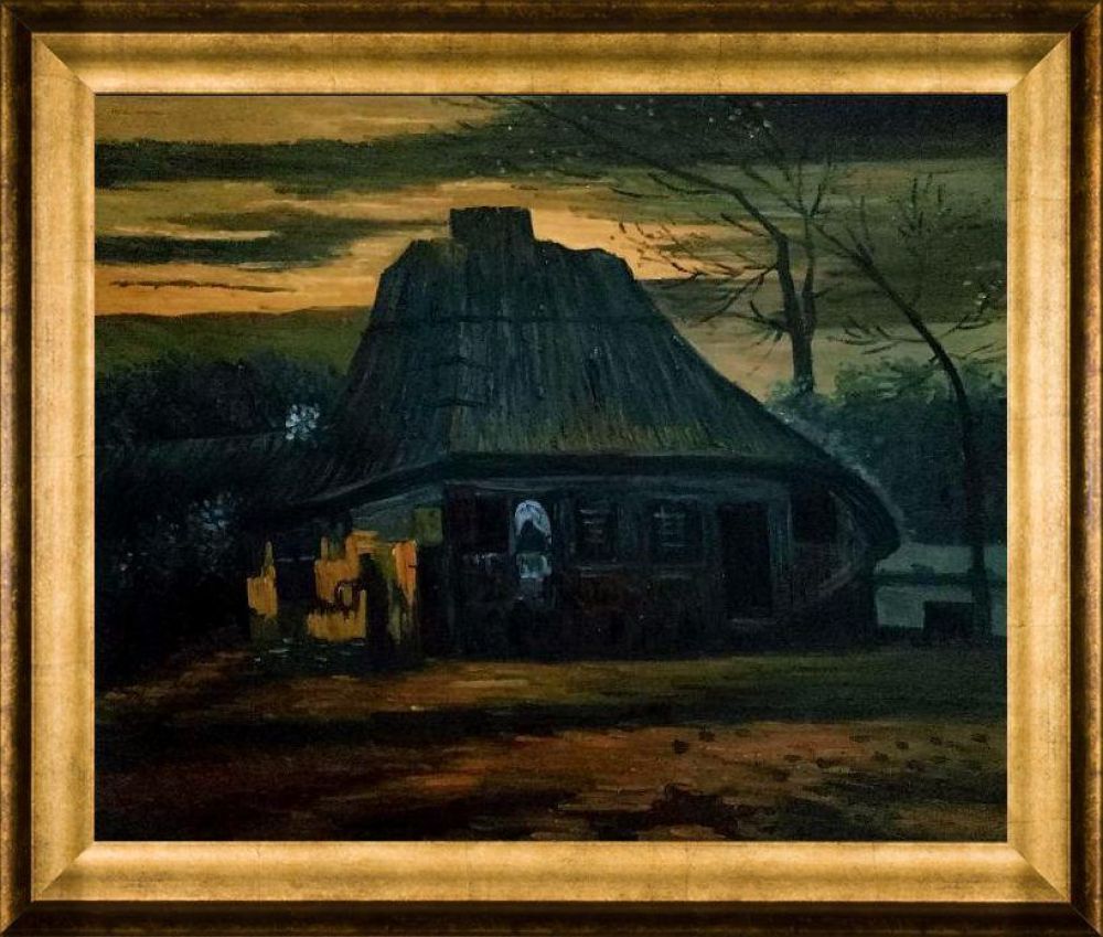 The Cottage, 1885 Pre-framed - Athenian Gold Frame 20"X24"