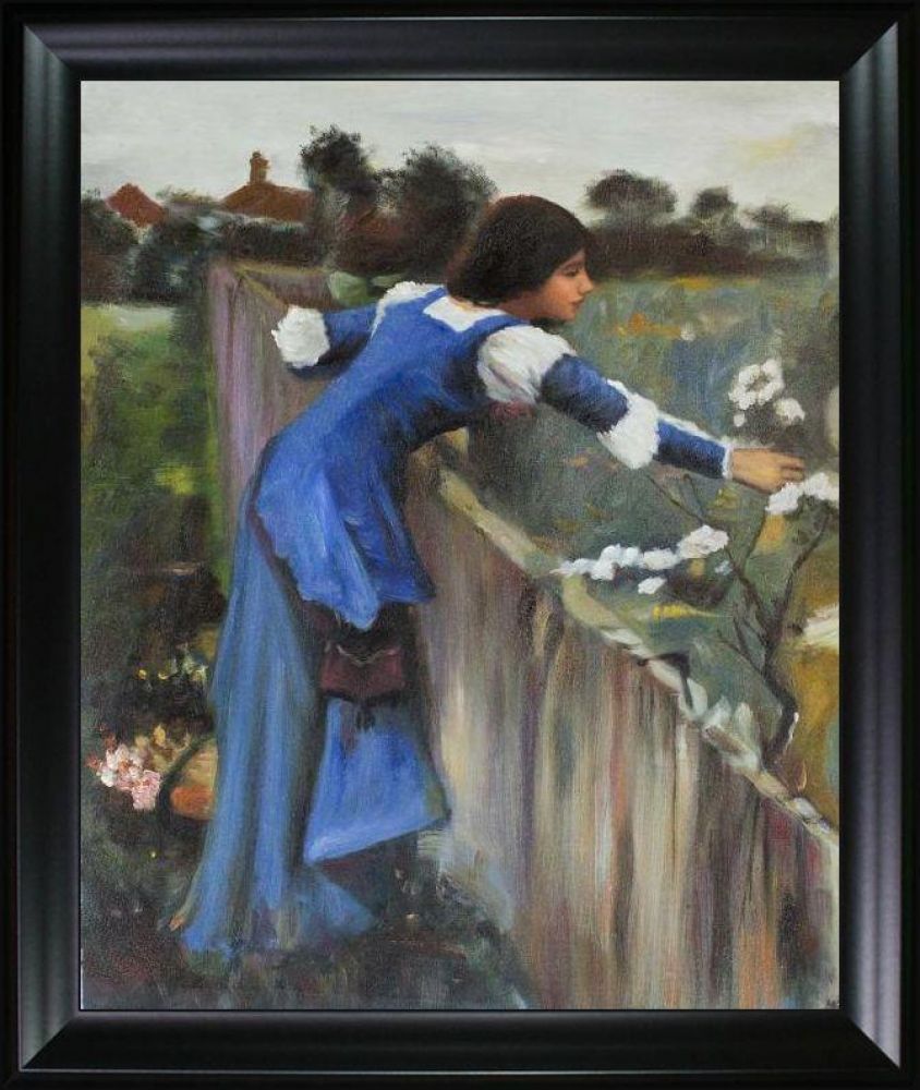 The Flower Picker Pre-framed - Black Matte Frame 20"X24"