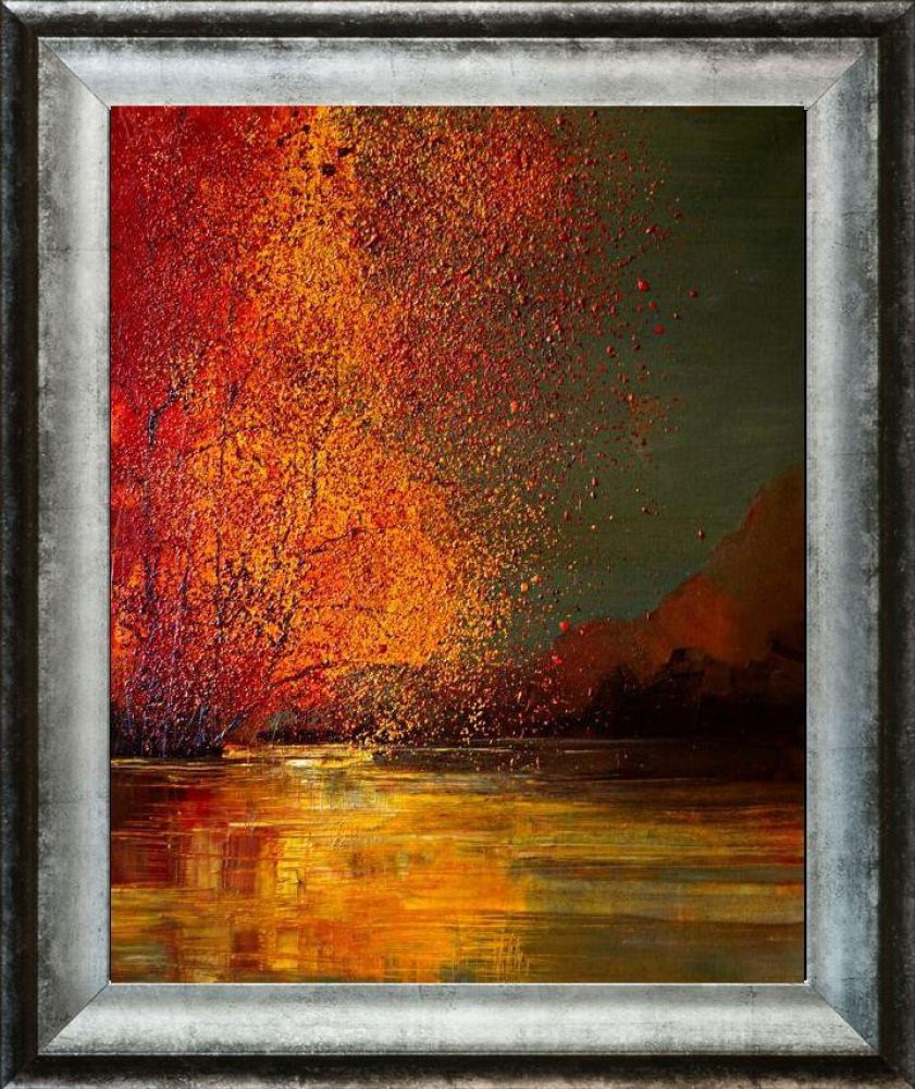 Autumn Pre-framed - Athenian Distressed Silver Frame 16" X 20"