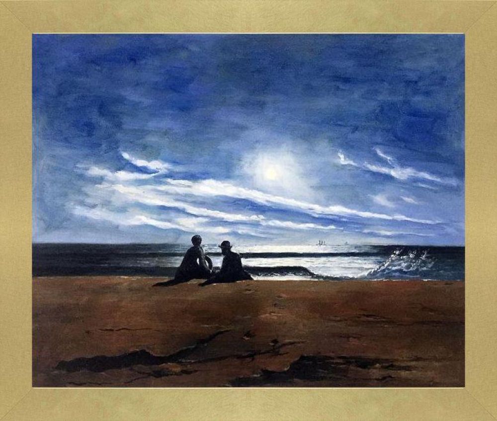 Moonlight - WH Pre-framed - Semplice Specchio Frame 20" X 24"