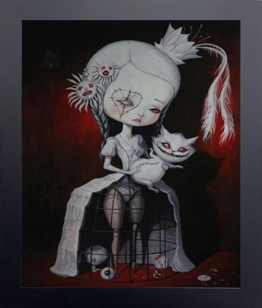 I am Just a Prison for The Good Old Days Pre-framed - Flat Black Studio Frame 20"X24"