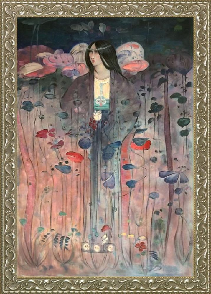 Untitled Pre-Framed - Rococo Silver 24"X36"