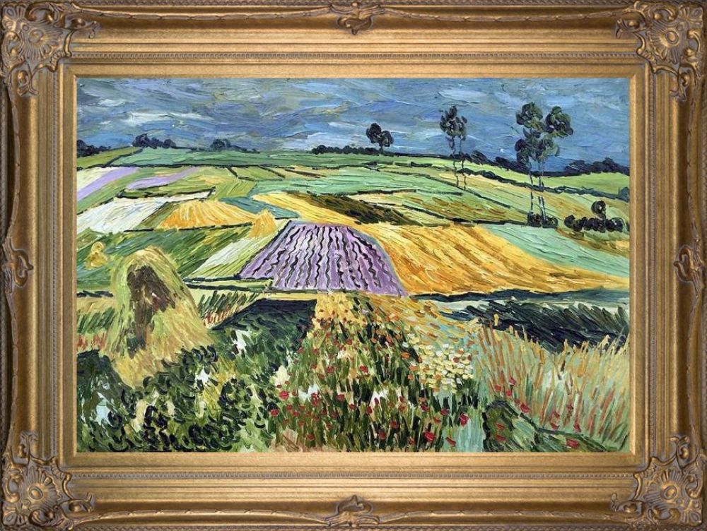 Wheatfields Pre-framed - Renaissance Bronze Frame 24"X36"