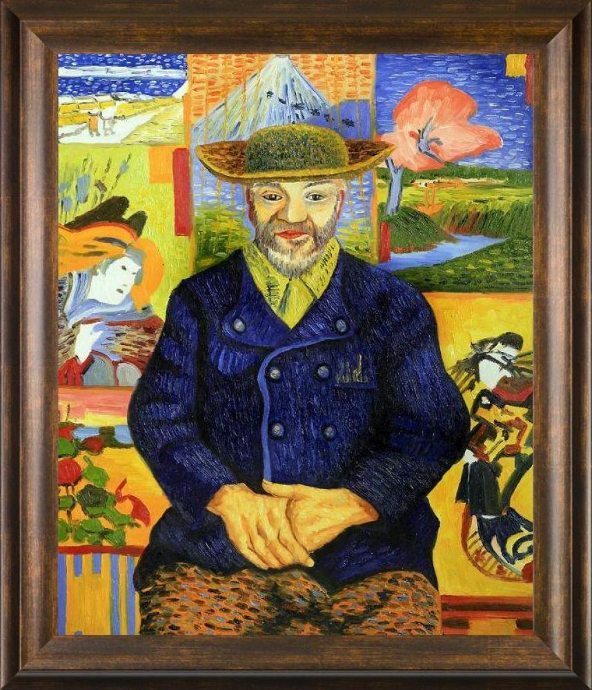 Portrait of Pere Tanguy Pre-framed - Modena Vintage 20" X 24"