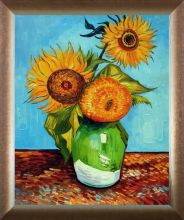 Sunflowers, First Version Pre-Framed