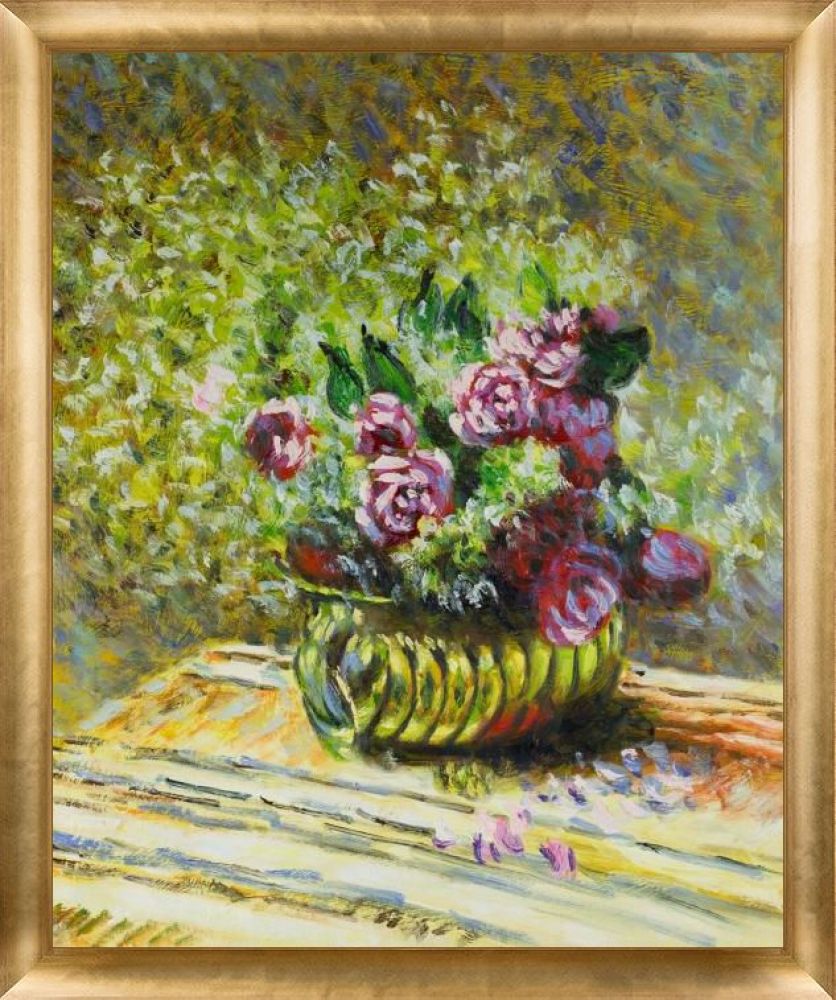 Flowers in a Pot Pre-Framed - Gold Luminoso Frame 20"X24"