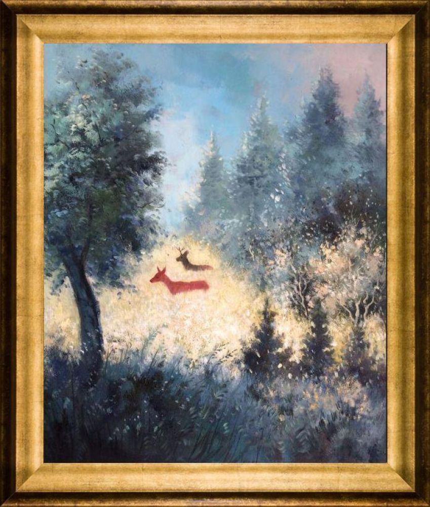 September Morning Reproduction Pre-framed - Athenian Gold Frame 20"X24"