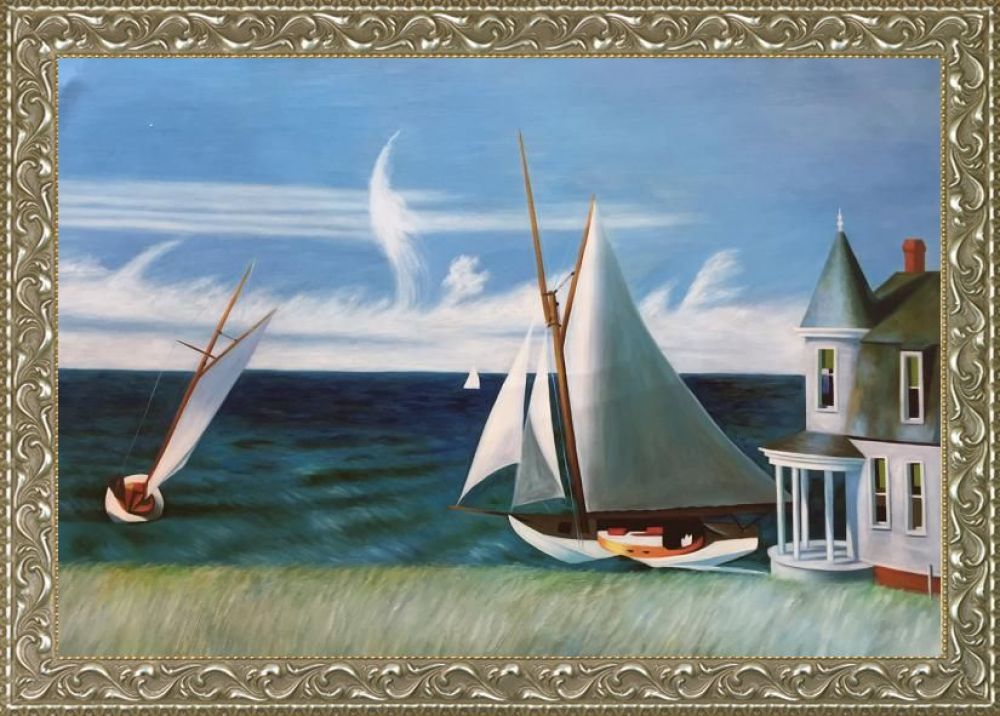 The Lee Shore, 1941 Pre-Framed - Rococo Silver 24"X36"