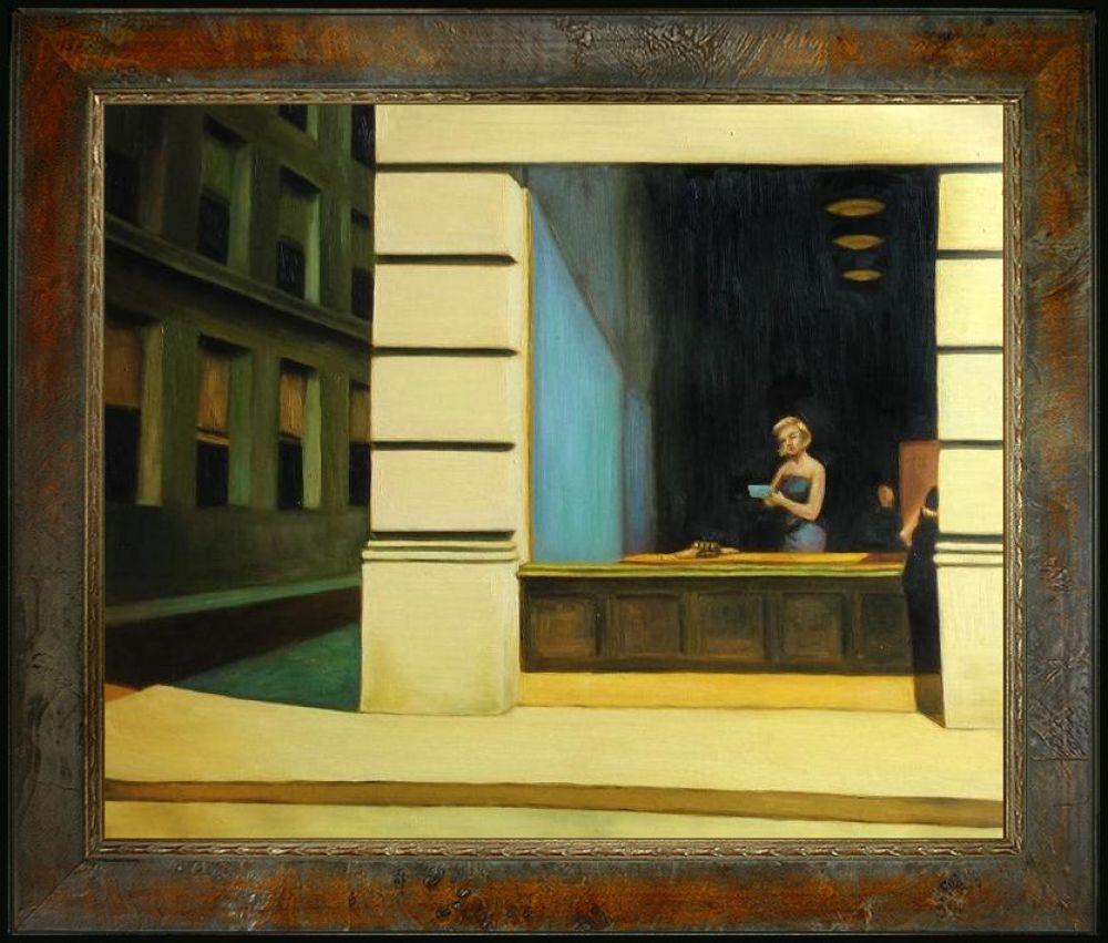 New York Office, 1962 Pre-framed - Sambrosa Distressed Honey Frame 20"X24"