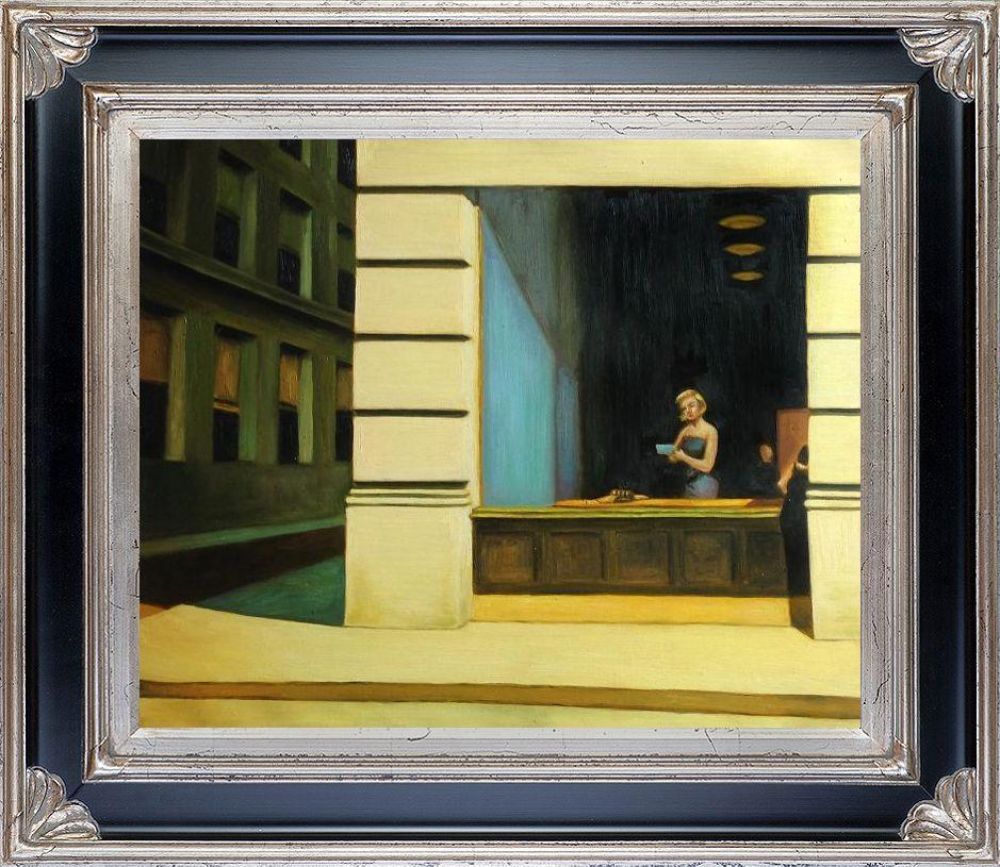 New York Office, 1962 Pre-framed - Corinthian Aged Silver Frame 20"X24"