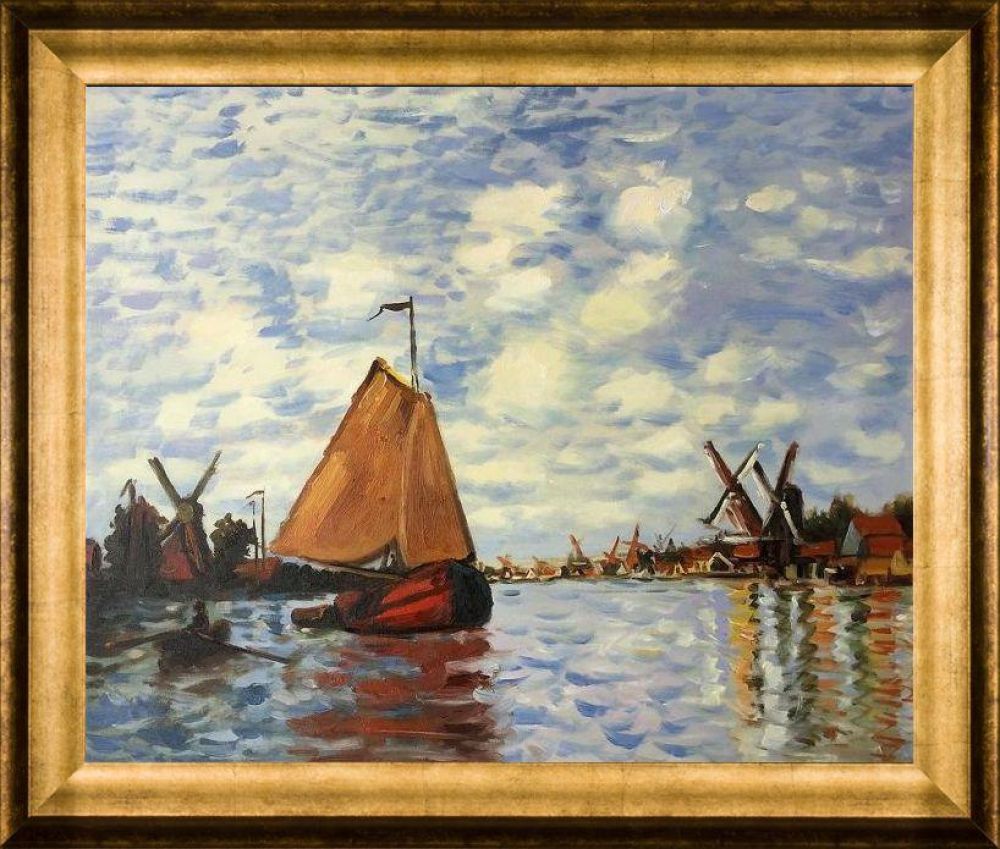Zaan at Zaandam Pre-framed - Athenian Gold Frame 20"X24"